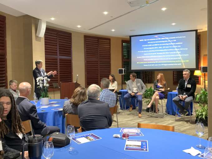 Panel discussion at Innovating for Cures event on February 28, 2024, at Wertheim UF Scripps